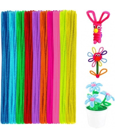 Pipe Cleaners 100 Pcs 10 Colors Chenille Stems for DIY Crafts Decorations Creative School Projects (6 mm x 12 Inch Assorted B...