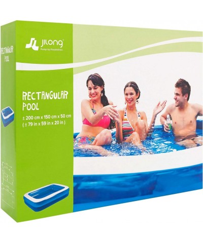 Rectangular Inflatable Kiddie Pool Blue 79" x 59" x 20 $82.74 Swimming Pool & Outdoor Water Toys