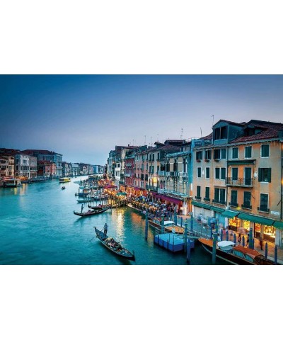 Queenie® Romantic 1000 Piece European Venice Grand Canal Italy Venetian Waterway Dusk Landscape Family Entertainment Wooden J...