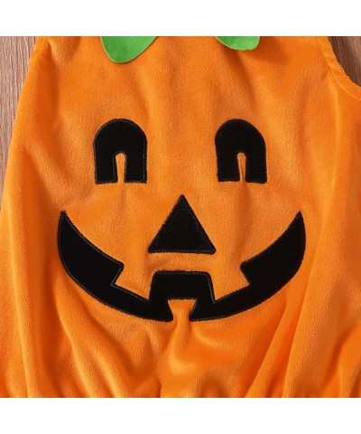 Toddler Baby Girl Boy Halloween Outfit Pumpkin Costumes Vest Romper Bodysuit Sleeveless Tank Top Winter Warm Coat+Hat+Shoes $...