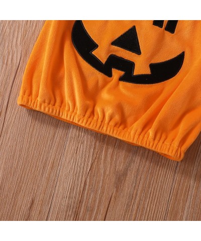 Toddler Baby Girl Boy Halloween Outfit Pumpkin Costumes Vest Romper Bodysuit Sleeveless Tank Top Winter Warm Coat+Hat+Shoes $...