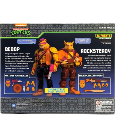 TMNT BST AXN Bebop & Rocksteady Arcade Flashing 2-Pack $59.30 Action Figures