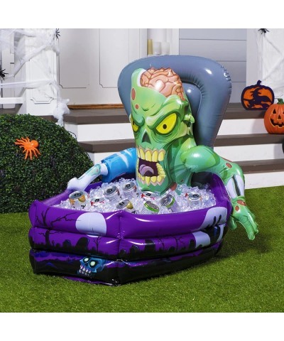 Novelty Inflatable Zombie Happy Halloween Drink Cooler Party Beverage Holder (26"x 24"x 38" Approximate Inflated Size) $48.57...