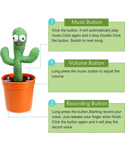 Mini Dancing Cactus 2022 New Cute Cactus Toy Repeats What You Say Talking Toy Electric Speaking Cactus Baby Toys Very Interes...