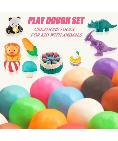 Playdough Tool Sets Dinosaur World Dough Kit Creations Toy for Kid -5 Color Doughs 1 Plastic Knife and 6 Shape Dino Preschool...