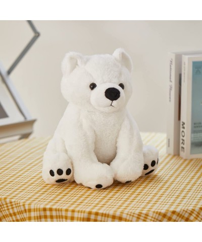 Light up Polar Bear Stuffed Animal Floppy LED Plush Toy Night Lights Glow Sitting Birthday Valentine's Day Gifts for Kids Tod...