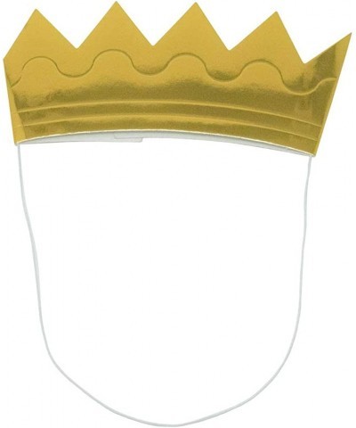 Mini Crowns 12 - Gold with Elastic Strap $17.69 Kids' Party Hats