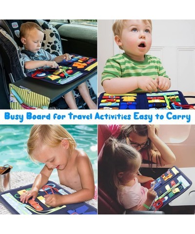 Busy Board Montessori Toys for Toddlers Sensory Toys Baby Toddler Travel Toys Kids Prechool Early Learning Dress Skills Educa...