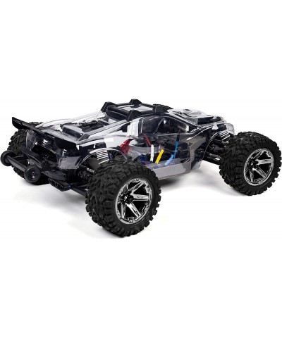 Custom Body Unpainted with Stickers Clear Body Compatible for Rustler 4X4 1/10 Scale RC Car or Truck (Truck not Included) R4-...