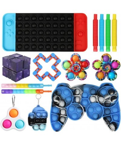 Pop Fidget It Toy Pack Push Popop Gamepad Tie Dye Game Board Pack Cheap Push Bubble Fidget Sensory Toy Stress Reliever for Ki...