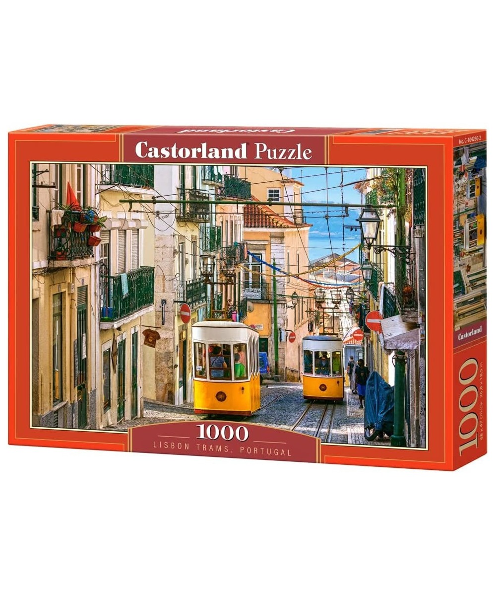 1000 Piece Jigsaw Puzzle Lisbon Trams Portugal European Puzzle Sister City of San Francisco Adult Puzzle C-104260-2 $32.11 Ji...