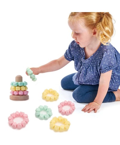 Baby Stacking Toys Silicone Stacking Ring Stacker Toddler Teething Toy Montessori Senses Educational Learning $25.43 Early De...