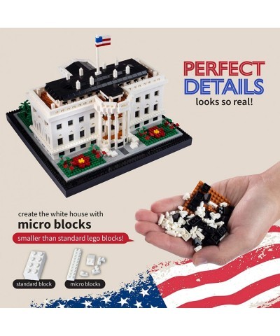 Architecture White House Micro Building Blocks (2300 Pieces) Creative Building Set for Adults and Teens. $42.96 Toy Building ...