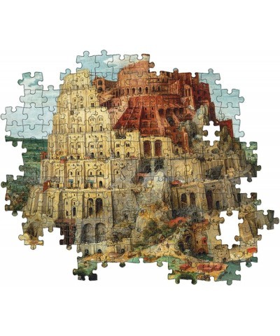 31691 La Torre de Brueguel 1500pcs Museum Collection Babel Tower 1500 Pieces Made in Italy Jigsaw Puzzle for Adults Multicolo...