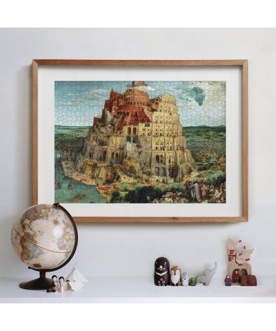 31691 La Torre de Brueguel 1500pcs Museum Collection Babel Tower 1500 Pieces Made in Italy Jigsaw Puzzle for Adults Multicolo...