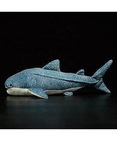 Great Whale Shark Plush Toy - Realistic 20.5" Long Blue Texture Whale Shark Stuffed Toys Super Soft Ocean Creatures Sharks Pl...