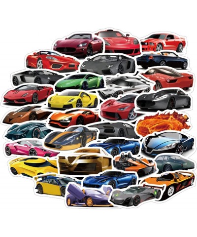 Sports Car Racing Car Stickers 50Pcs Waterproof Removable Cute Beautiful Stylish Teen Stickers Suitable for Boys and Girls in...