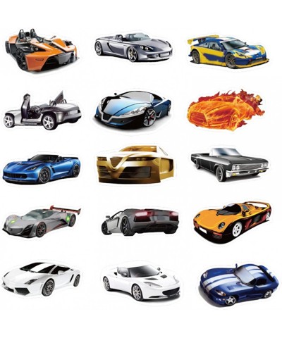 Sports Car Racing Car Stickers 50Pcs Waterproof Removable Cute Beautiful Stylish Teen Stickers Suitable for Boys and Girls in...