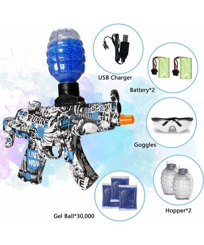 Electric Gel Ball Blaster Gel Ball Automatic Toy with 30000 Water Gel Beads Splatter Ball Blaster Toy Outdoor Activities Team...