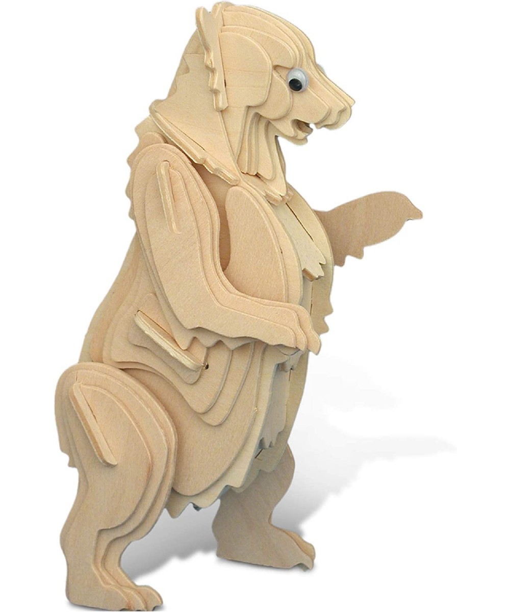 Grizzly Bear 3D Natural Wood Puzzle $28.34 3-D Puzzles