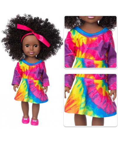 Black Baby Doll 14.5 inch African Girl Doll and Clothes Set Soft Silicone Doll Best Gift for Kids $43.48 Dolls