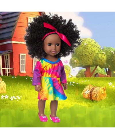 Black Baby Doll 14.5 inch African Girl Doll and Clothes Set Soft Silicone Doll Best Gift for Kids $43.48 Dolls