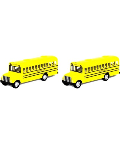 5" Inch Diecast Friction School Bus with Pullback Vehicles Mechanisms Action for Kids Party Favors Great Gift Idea for Boys a...