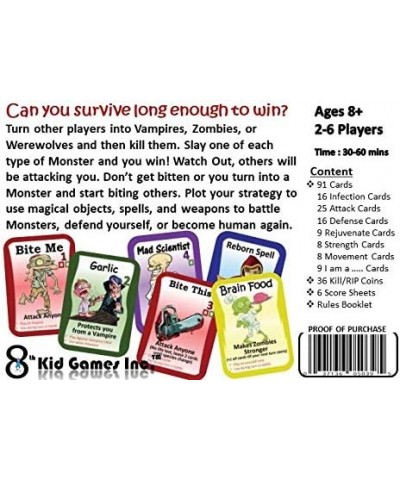 Bite-Me -Kids Teens Adult Family or Party Game -Werewolves Vampires and Zombies - Halloween or Anytime $48.89 Card Games