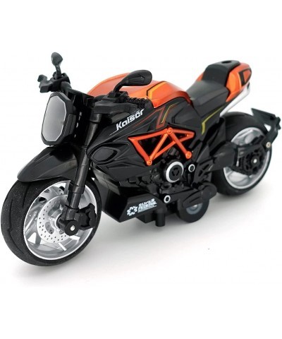 Motorcycle Toy Kids Toy Motorcycle with Sound and Lights Motorcycle Toys for Kids 3-9 Motorcycle Replica 1:12 Scale (Orange) ...