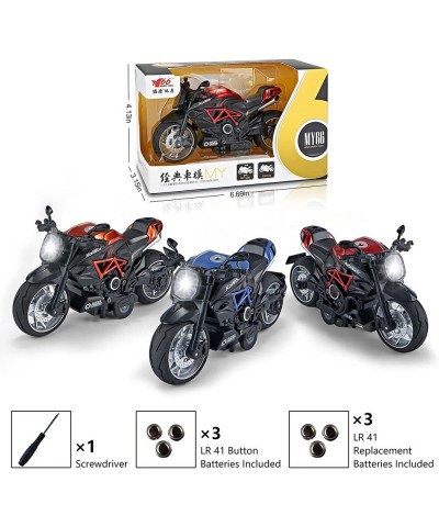 Motorcycle Toy Kids Toy Motorcycle with Sound and Lights Motorcycle Toys for Kids 3-9 Motorcycle Replica 1:12 Scale (Orange) ...