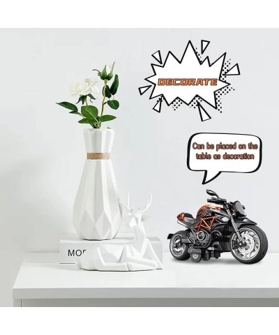 Motorcycle Toy Kids Toy Motorcycle with Sound and Lights Motorcycle Toys for Kids 3-9 Motorcycle Replica 1:12 Scale (Orange) ...