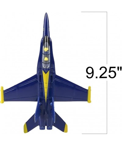 Jumbo Diecast F-18 Blue Angel Jets with Pullback Mechanism Set of 2 Diecast Metal Jet Plane Fighter Toys for Boys Air Force M...