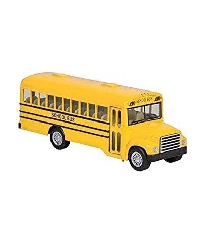 5" Inch Diecast Friction School Bus with Pullback Vehicles Mechanisms Action for Kids Party Favors Great Gift Idea for Boys a...