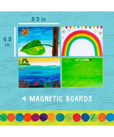 World of Eric Carle The Very Hungry Caterpillar Montessori Wooden Magnetic Set with Storage Box – Help Learn Colors Shapes An...