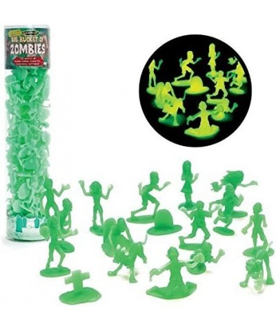 Zombie Action Figures -100 Glow in The Dark Zombies with 14 Unique Creatures - Includes Zombies Zombie Pets Gravestones and H...