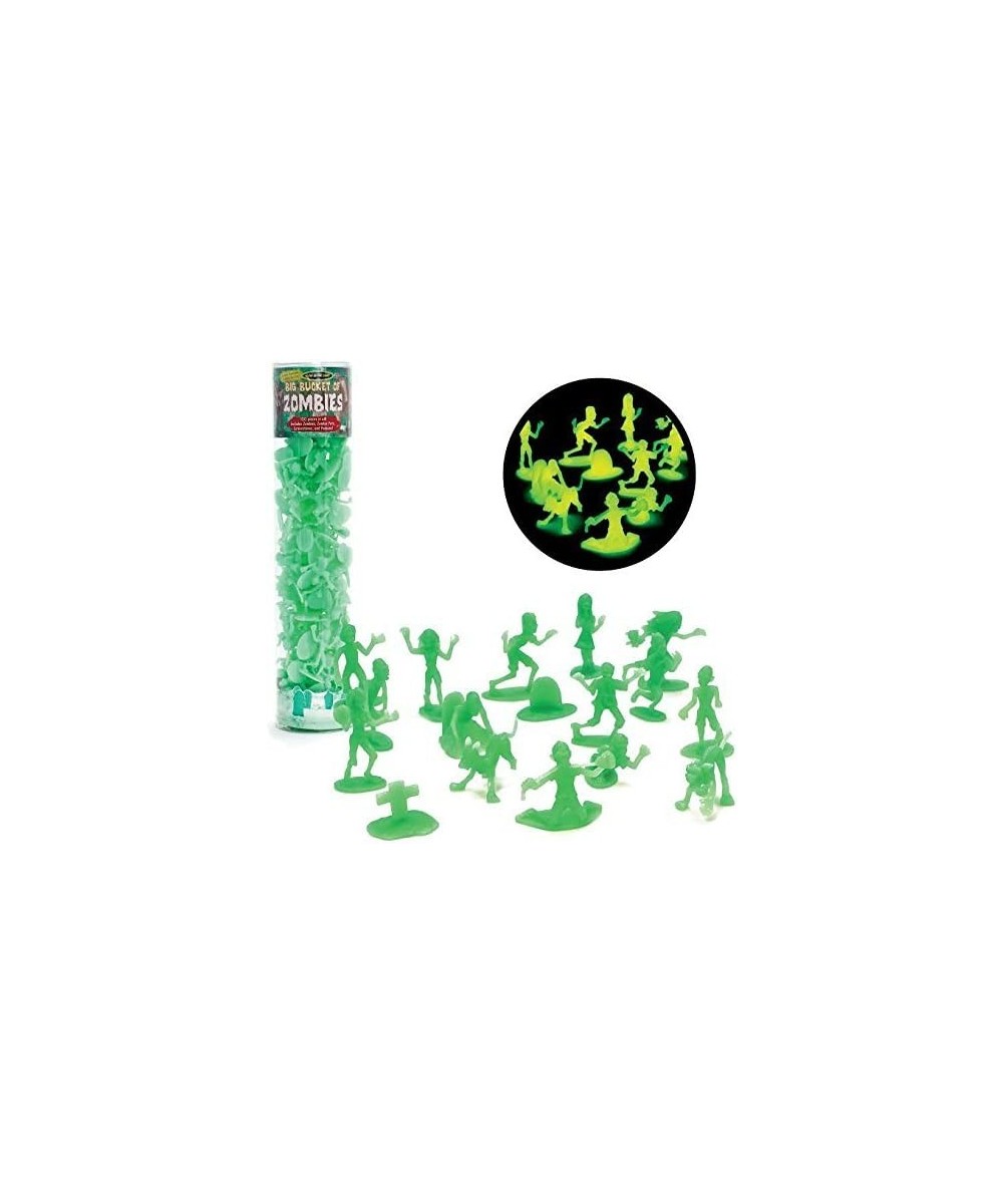 Zombie Action Figures -100 Glow in The Dark Zombies with 14 Unique Creatures - Includes Zombies Zombie Pets Gravestones and H...