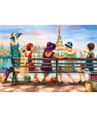 1000 Piece Jigsaw Puzzle Girls Day Out Ladies of Paris Elegant Ladies Paris Puzzle Adult Puzzle C-104468-2 $31.37 Jigsaw Puzzles