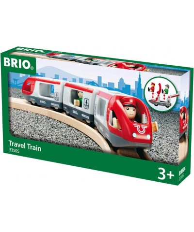 World 33505 - Travel Train - 5 Piece Wooden Toy Train Set for Kids Age 3 and Up $50.65 Kids' Play Trains & Trams