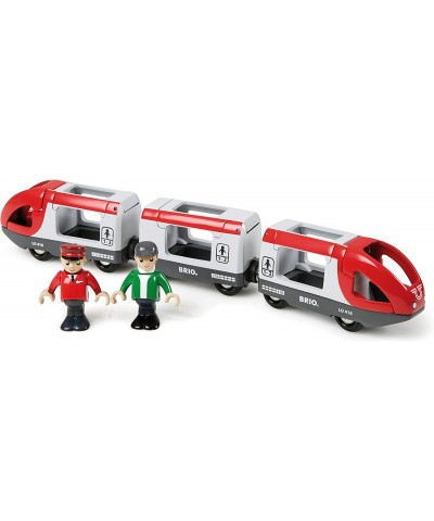 World 33505 - Travel Train - 5 Piece Wooden Toy Train Set for Kids Age 3 and Up $50.65 Kids' Play Trains & Trams