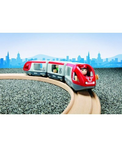 World 33505 - Travel Train - 5 Piece Wooden Toy Train Set for Kids Age 3 and Up $50.65 Kids' Play Trains & Trams