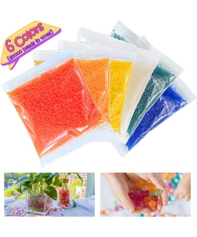 Gel Splatter Ball Blaster Gun Ammo(60000 Pieces) 7-8mm Splat Gun Water Beads for Kids Non Toxic Vase Filler Beads for Kitchen...