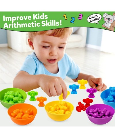 Counting Koalas Toys Matching Games with Color Sorting Bowls Preschool Learning Activities for Math Montessori STEM Education...