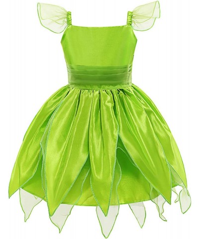 Children Girls Tinker-Bell Princess Costume Sleeveless Elf Cosplay Dress with Accessories $38.93 Kids' Costumes