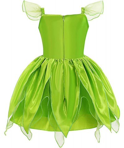 Children Girls Tinker-Bell Princess Costume Sleeveless Elf Cosplay Dress with Accessories $38.93 Kids' Costumes