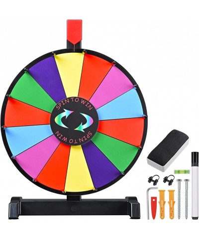 12" Color Prize Wheel Wall Mounted or Tabletop 14 Slots Heavy Duty Editable Spinning Wheel for Fortune Spinning Game Carnival...