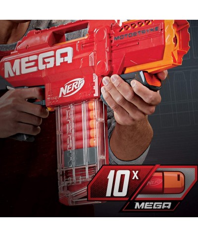 Mega Motostryke Motorized 10-Dart Blaster -- Includes 10 Official Mega Darts and 10-Dart Clip -- for Kids Teens Adults $77.83...