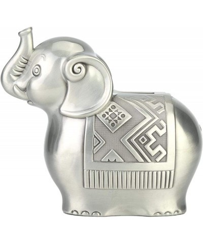 Money Boxes Alloy Material Cute Elephant Shape Coin Bank Money Saving Box Piggy Bank Ornaments for Kid Gift $43.33 Kids' Mone...