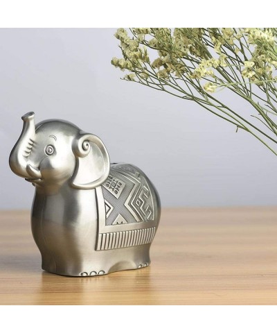 Money Boxes Alloy Material Cute Elephant Shape Coin Bank Money Saving Box Piggy Bank Ornaments for Kid Gift $43.33 Kids' Mone...