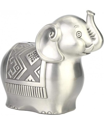 Money Boxes Alloy Material Cute Elephant Shape Coin Bank Money Saving Box Piggy Bank Ornaments for Kid Gift $43.33 Kids' Mone...