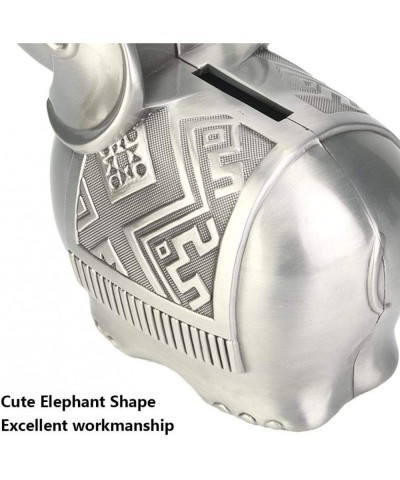 Money Boxes Alloy Material Cute Elephant Shape Coin Bank Money Saving Box Piggy Bank Ornaments for Kid Gift $43.33 Kids' Mone...